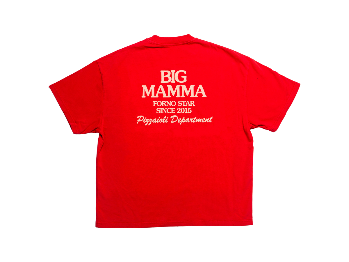 T-shirt rouge du département Pizzaioli