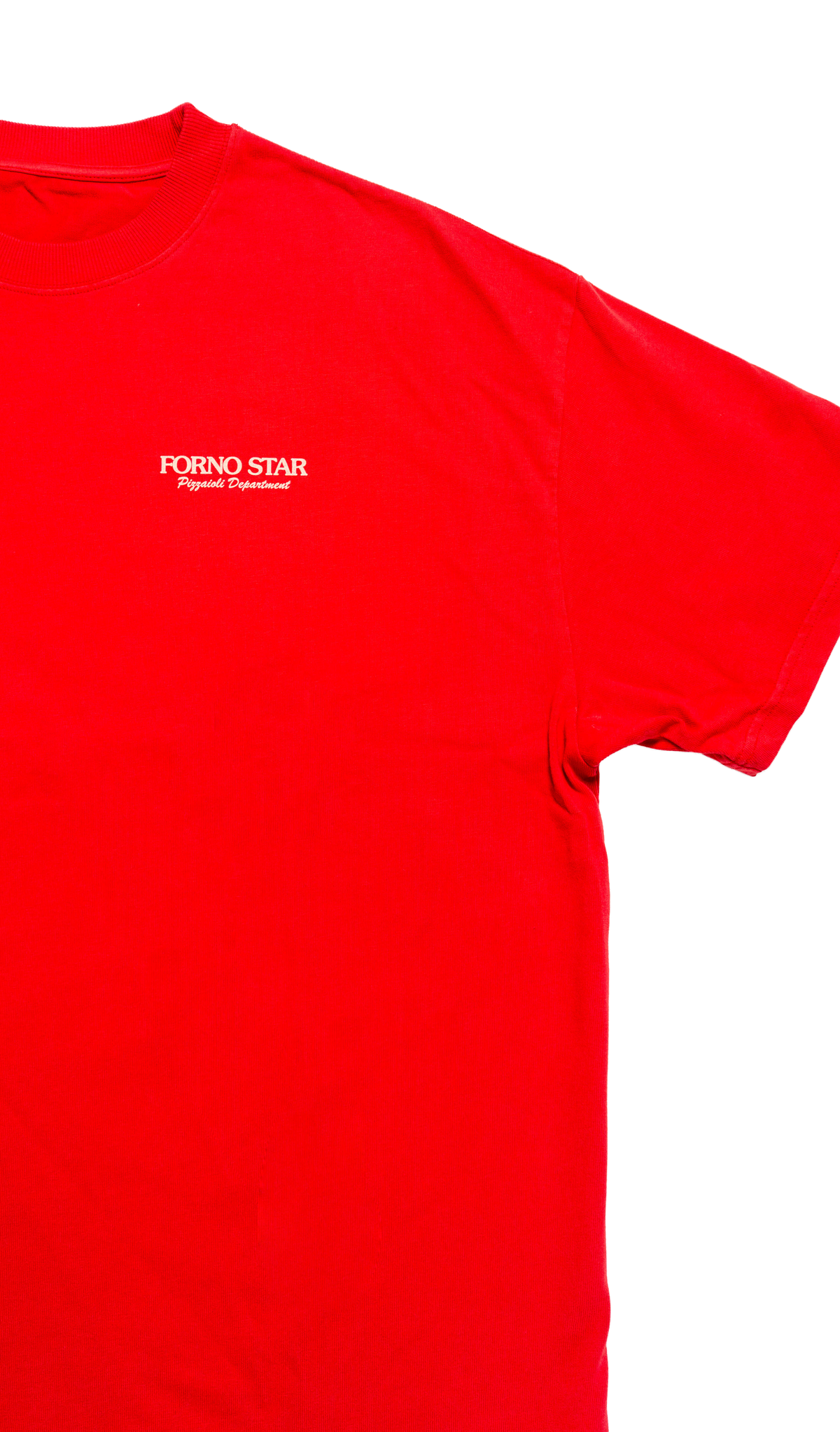 T-shirt rouge du département Pizzaioli