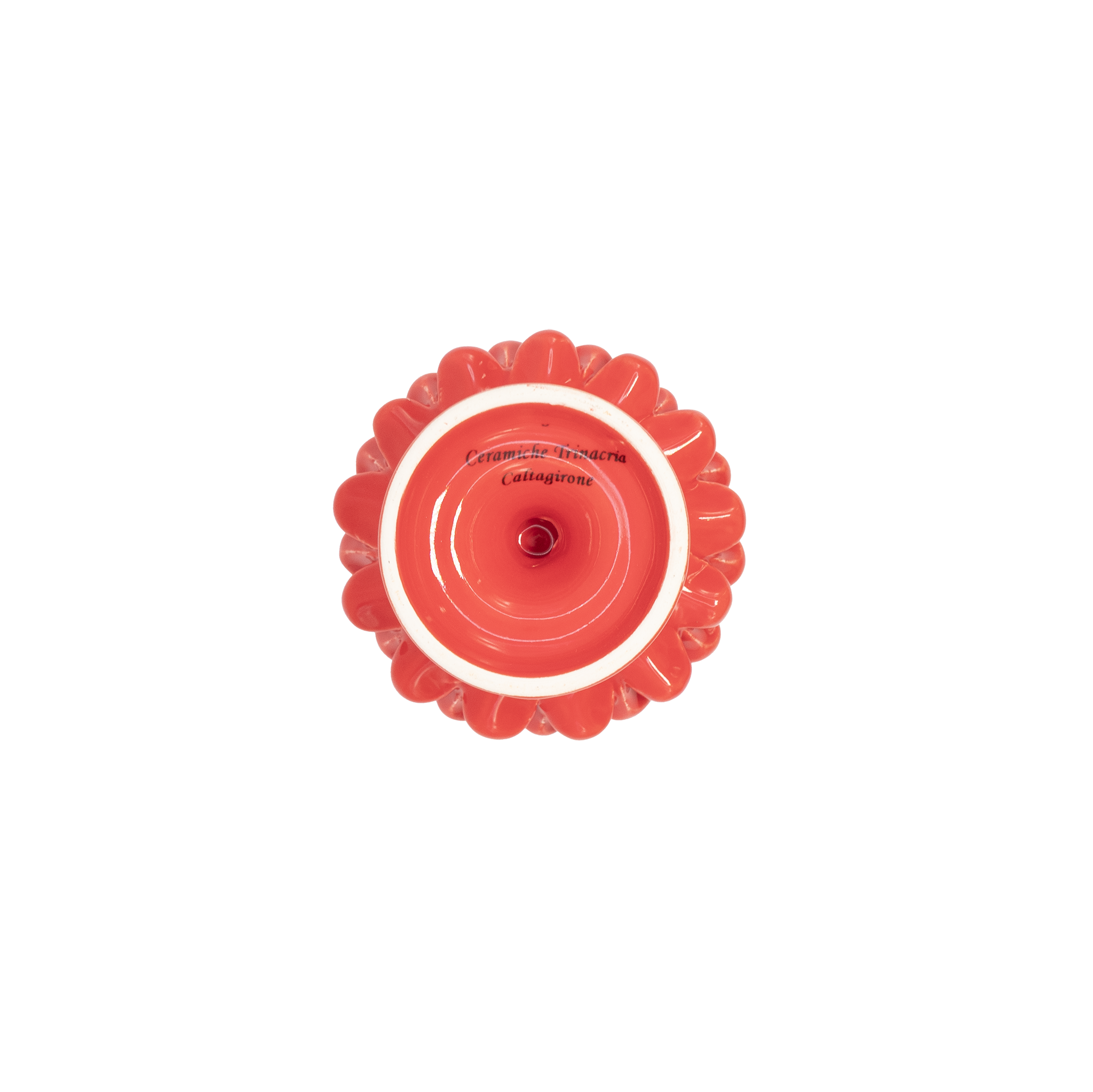 Bougeoir rouge Pigna Trinacria