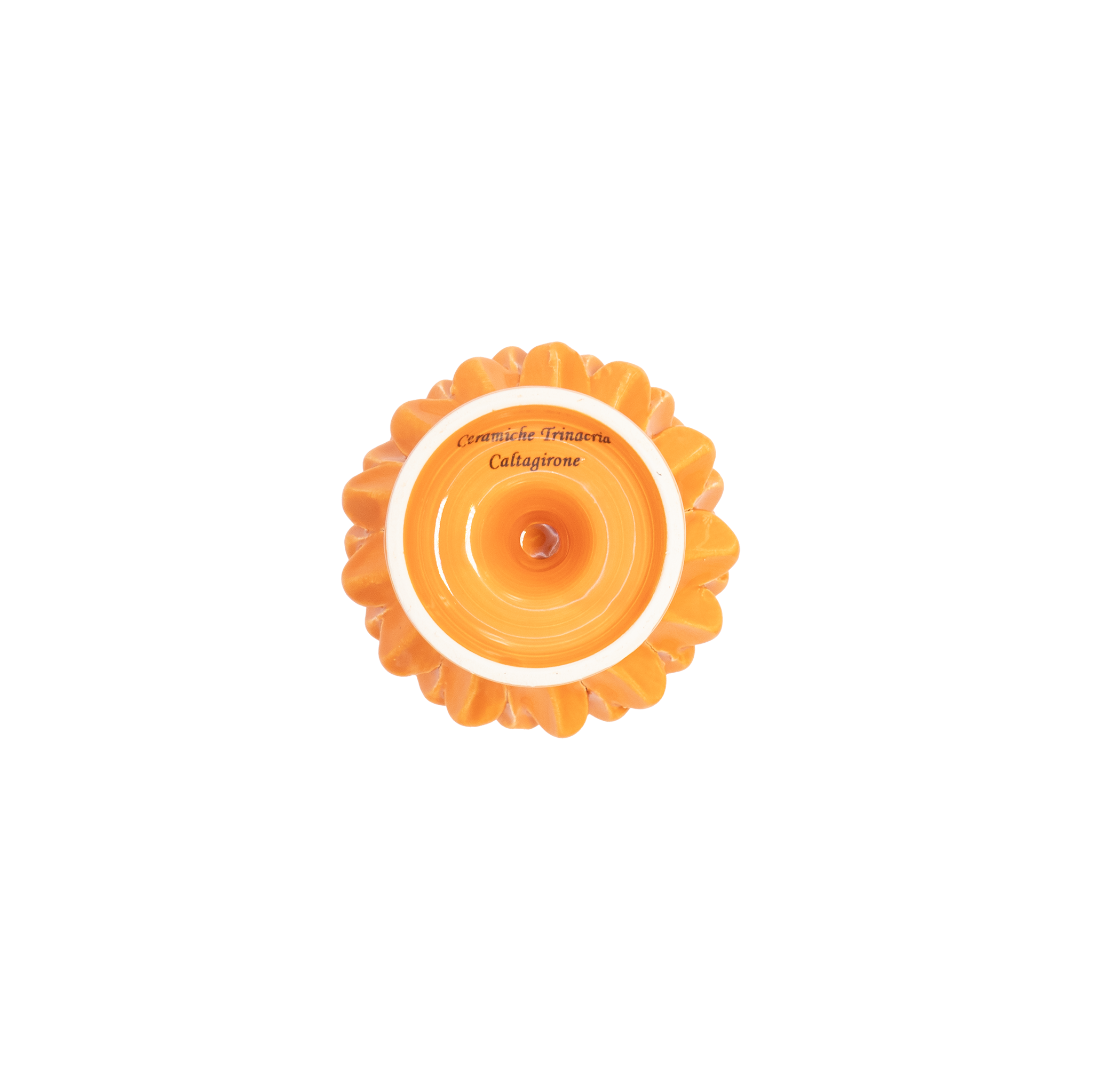 Bougeoir orange Pigna Trinacria