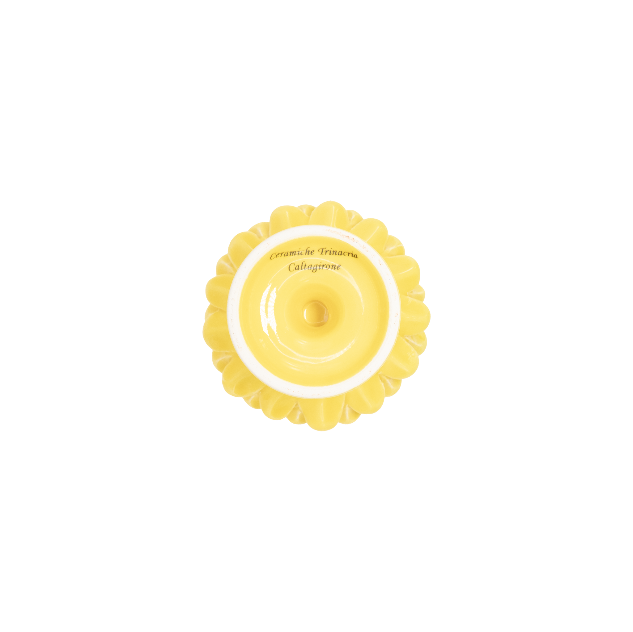 Bougeoir jaune Pigna Trinacria