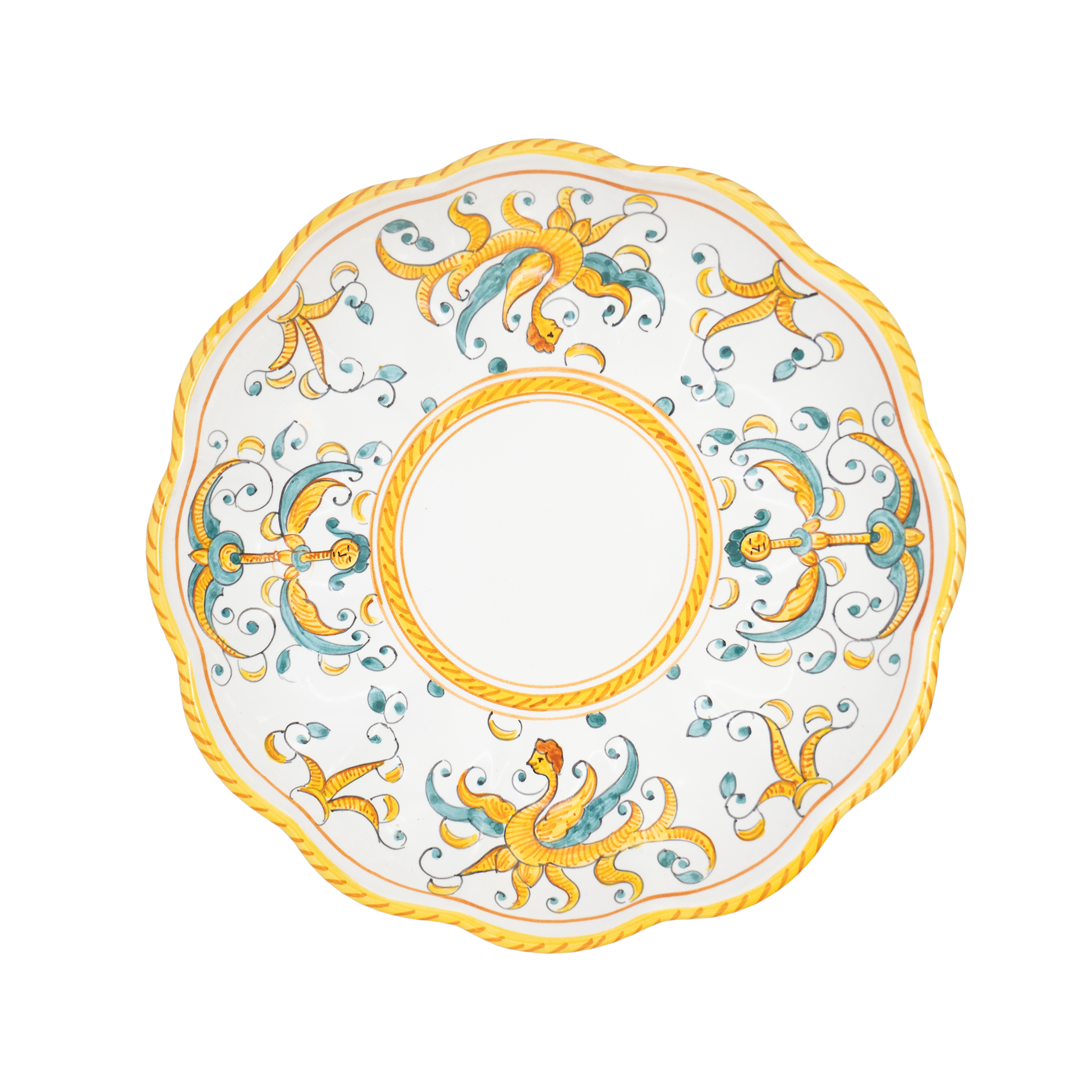 Assiette creuse Figure gialle Fima 25 cm
