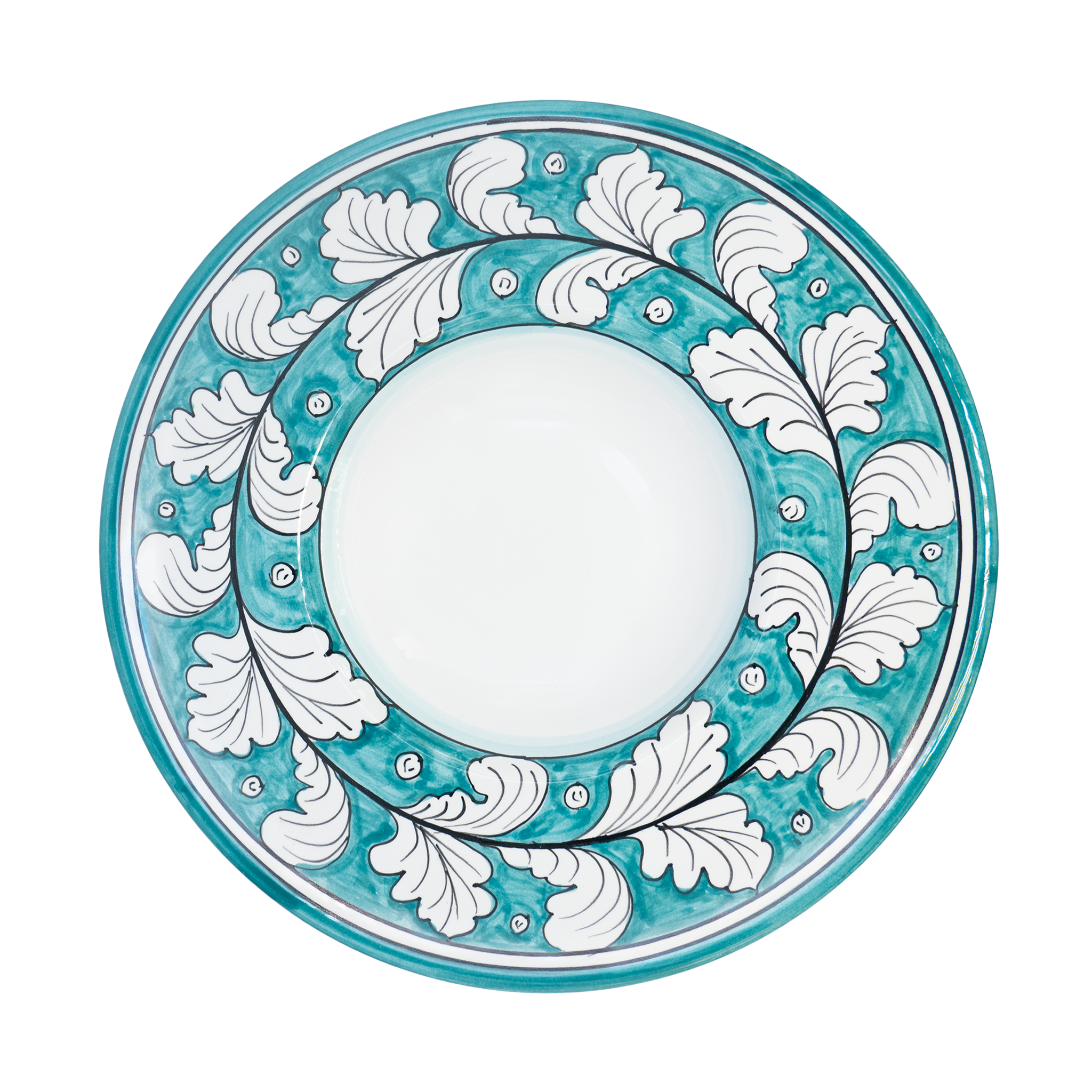 Assiette creuse Cappello del Prete Antica Deruta 25 cm