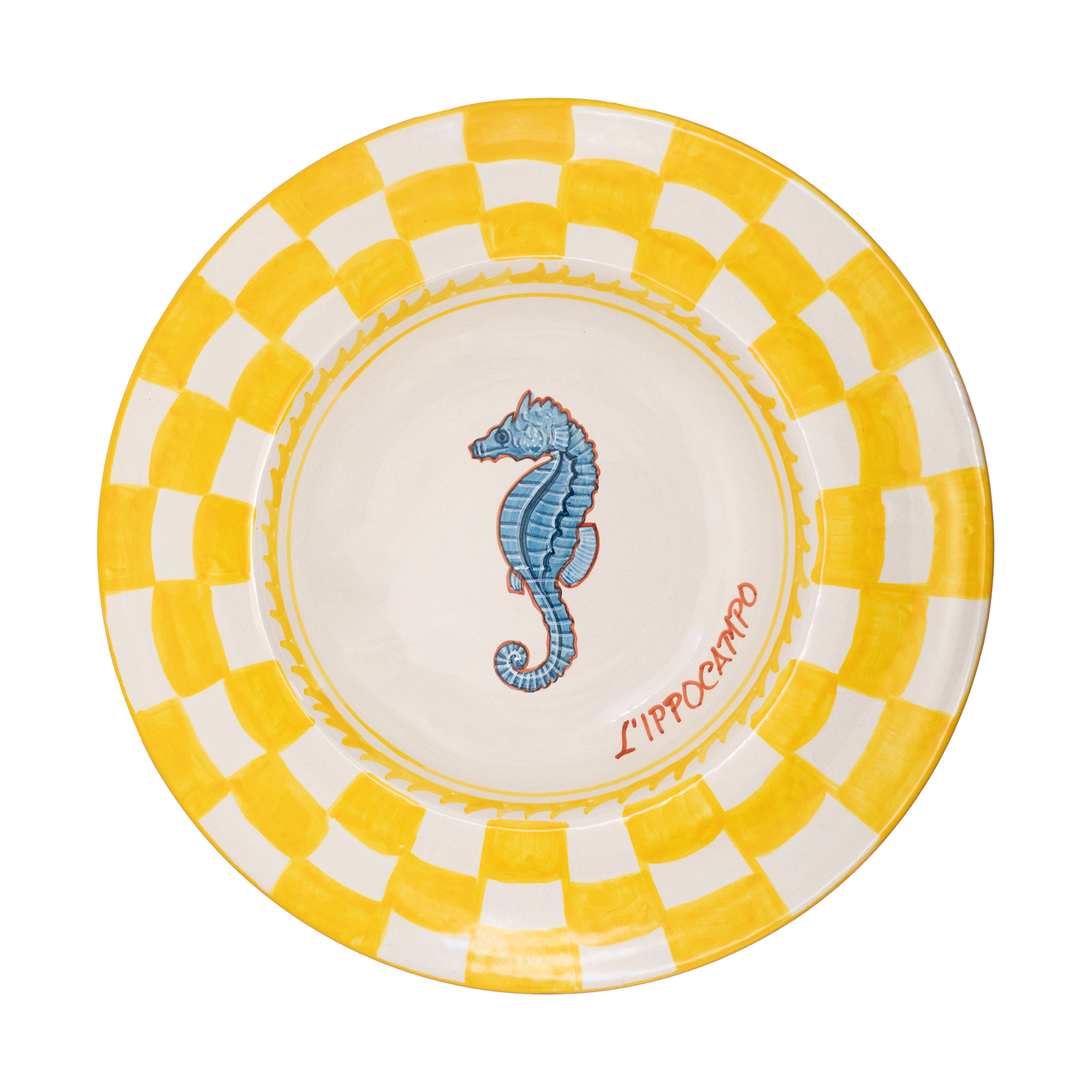 Assiette creuse Ippocampo Nataloni 32 cm