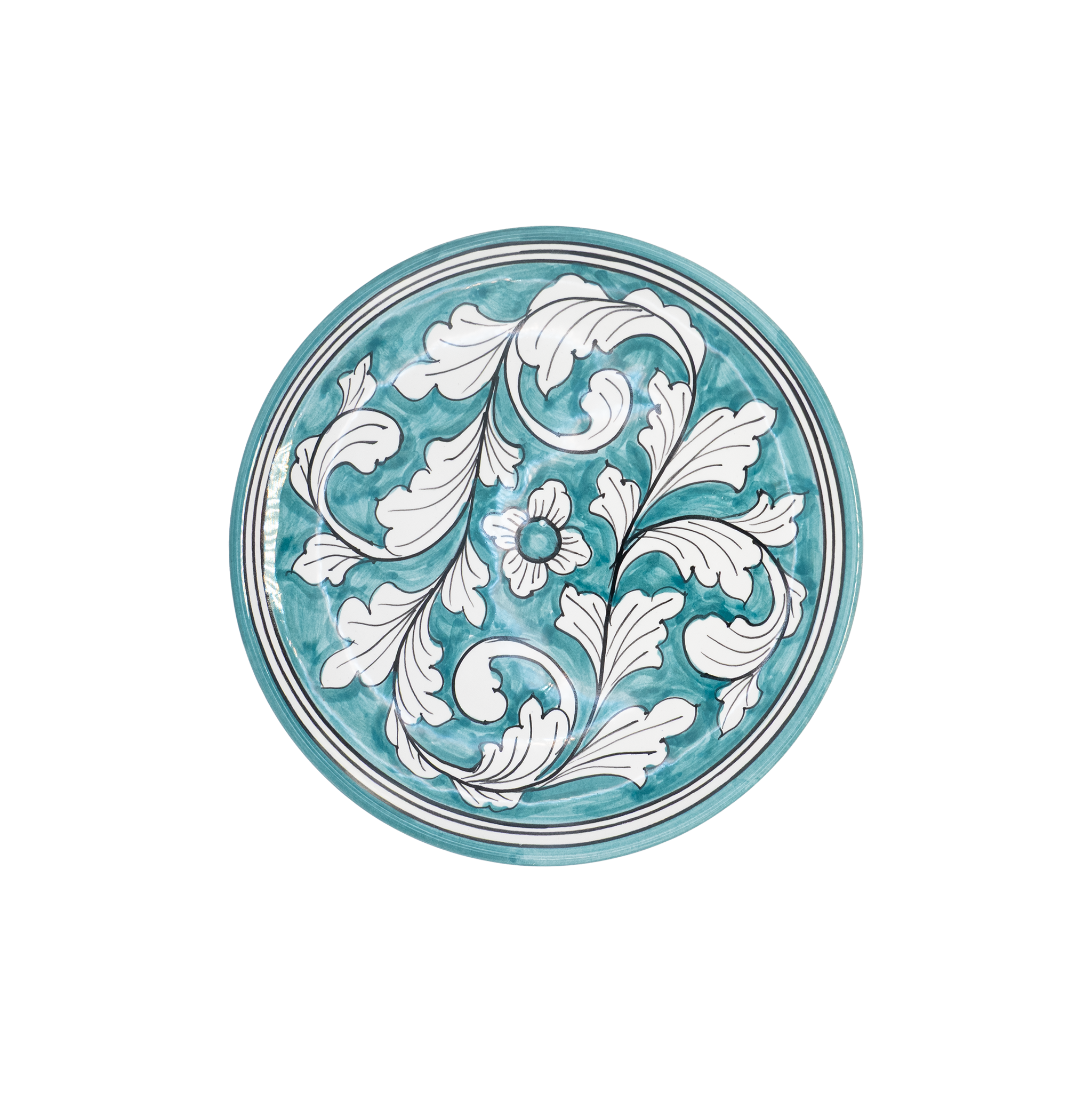 Assiette Foglie torchesi Antica Deruta 20 cm
