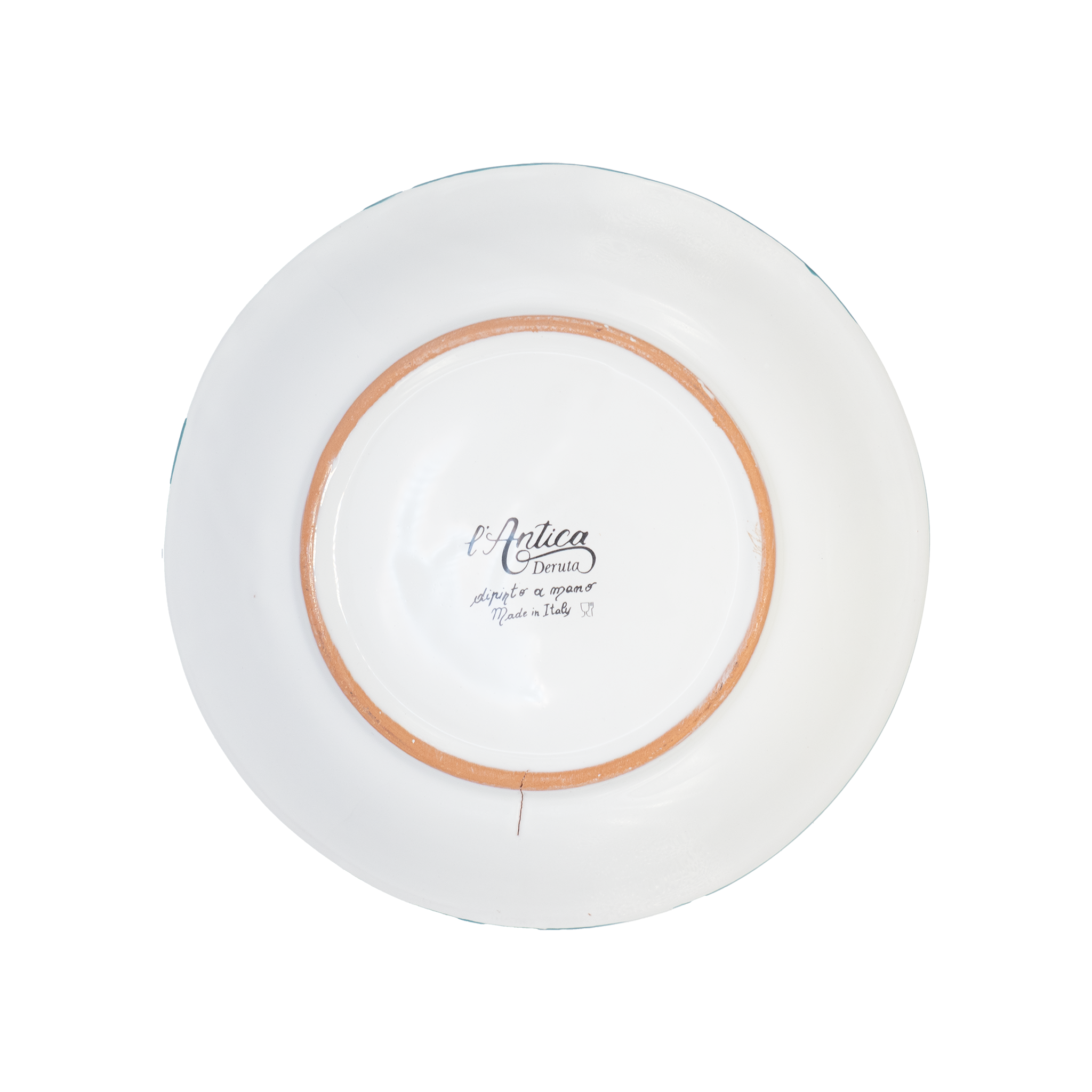 Assiette Foglie torchesi Antica Deruta 25 cm