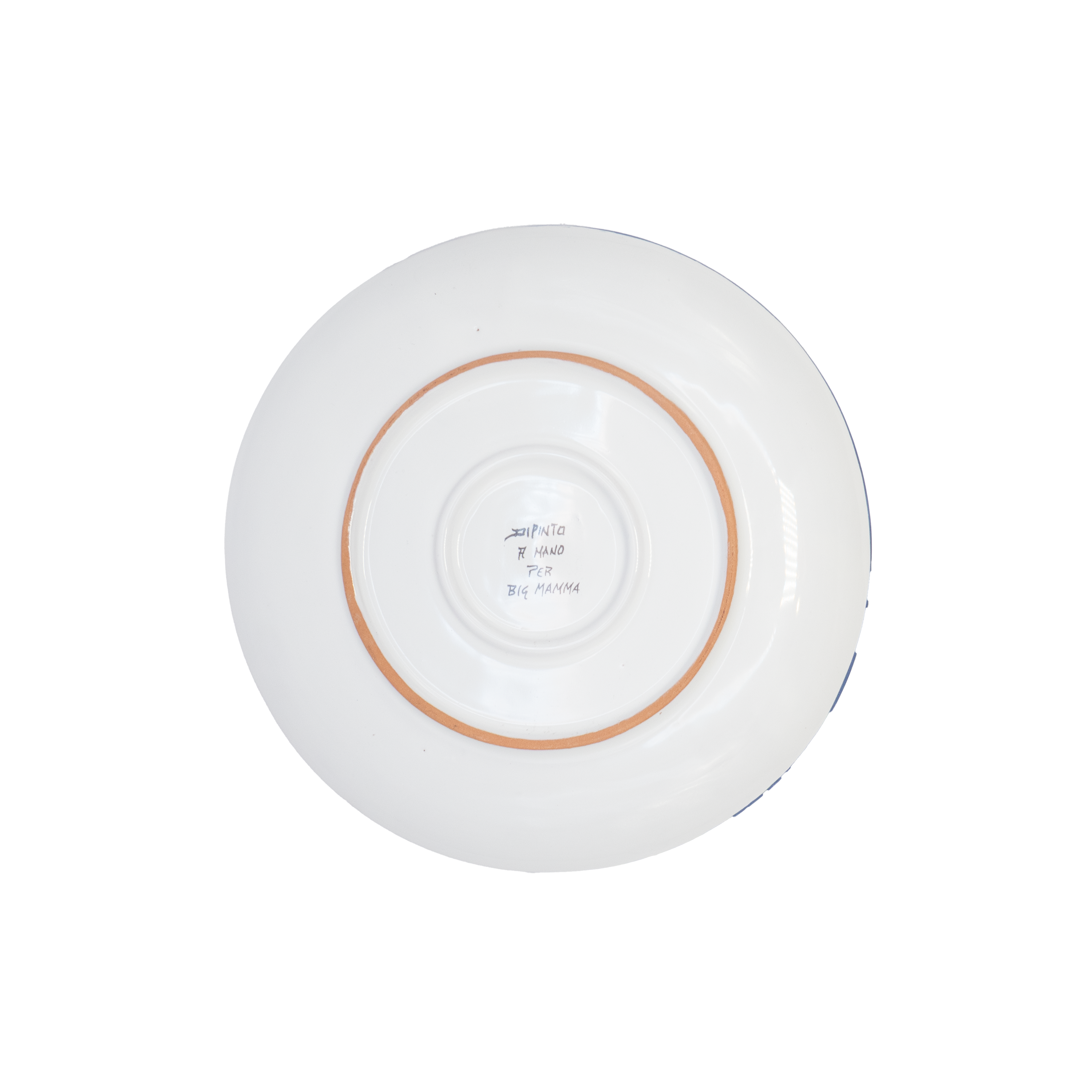 Assiette Foglie blu Antica Deruta 20 cm