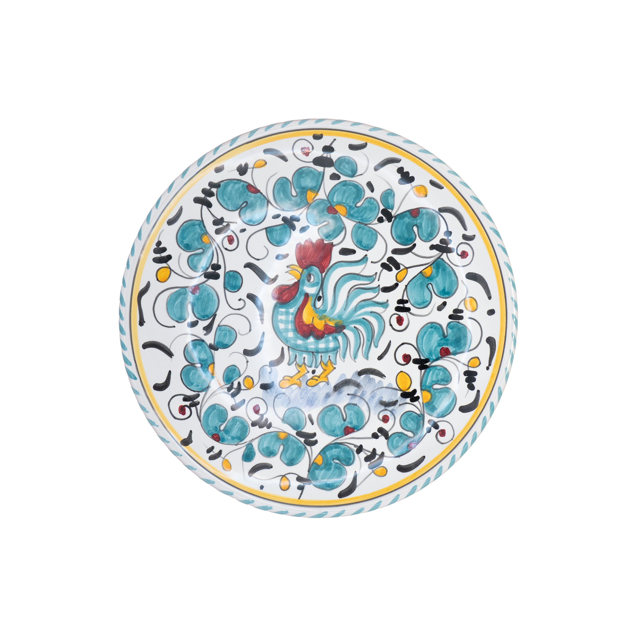 Assiette Gallo turquese Fima 20 cm
