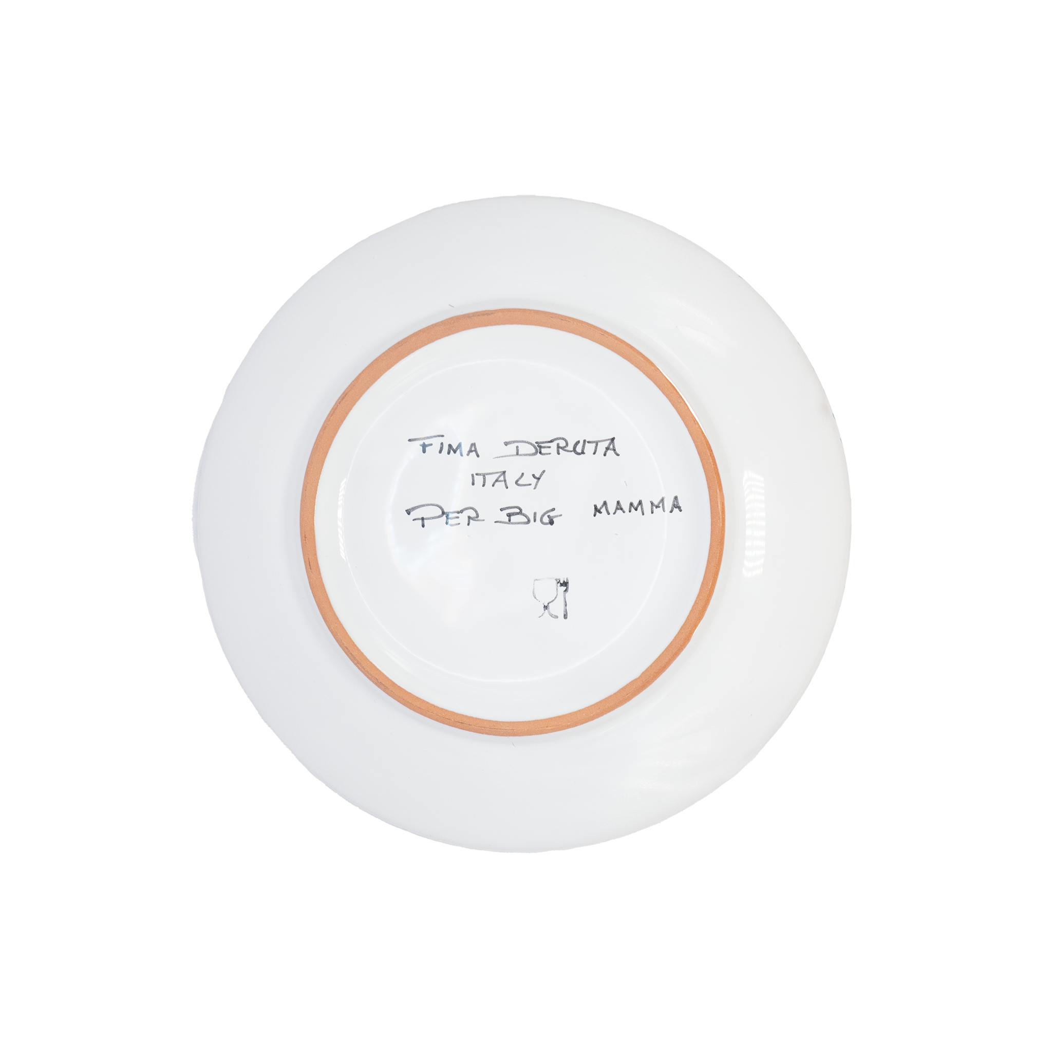 Assiette Gallo turquese Fima 20 cm
