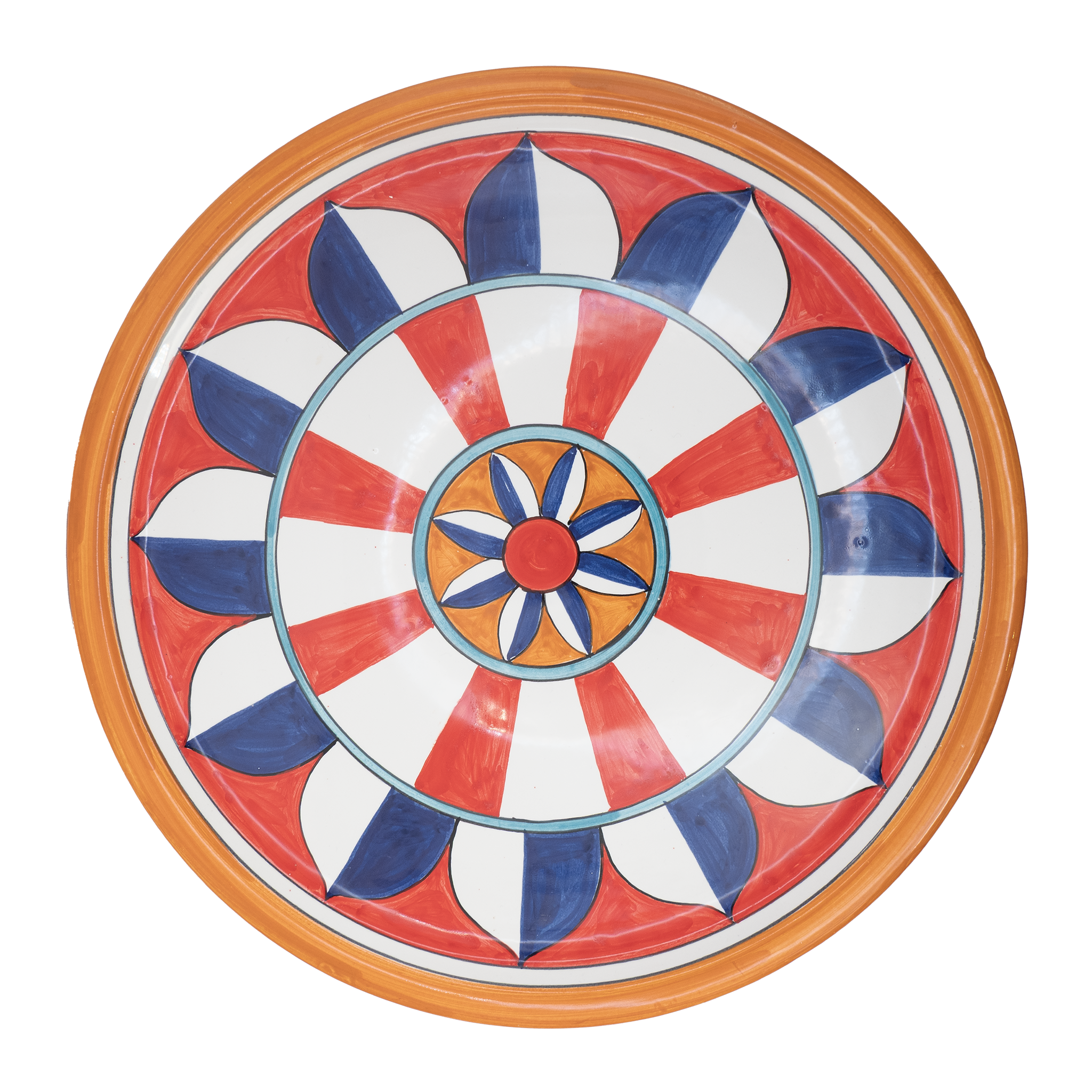 Assiette Rosetta Antica Deruta 31 cm