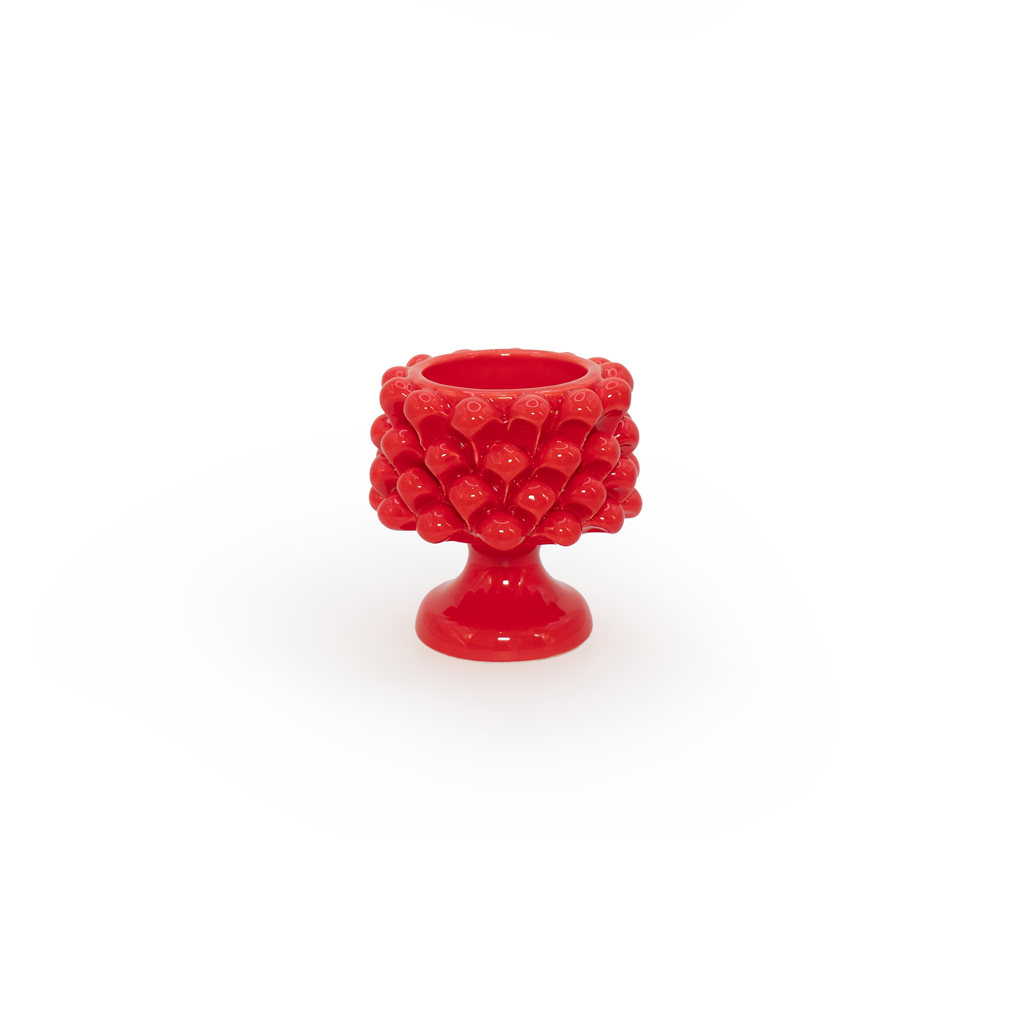 Bougeoir rouge Pigna Trinacria